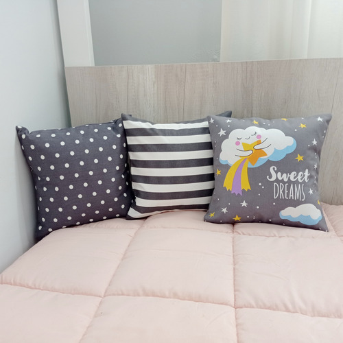 Pack X 3 Almohadones Infantiles Nórdicos 30x30 Cm (pequeños)