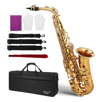 Saxofón Alto Profesional Irin para Principiantes y Adultos con Estuche y Kit de Limpieza | Envío gratis