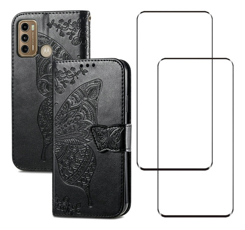 Funda Tipo Cartera Butterfly For Motorola Kickstand