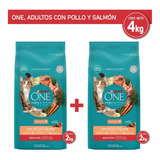 Pack Alimento Gato Purina® One® Adulto Pollo Y Salmón 4kg