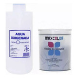  Polvo Decolorante 500g - Maxcolor + Agua 1000ml Flora Tono Sin Tono Volucion 10v