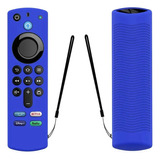 Capa Controle Fire Tv Stick 4k 3ª Geração De Silicone Azul