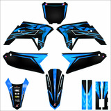 Kit Envelopamento Carenagem Crf Biker 0,70m Fosco Azul