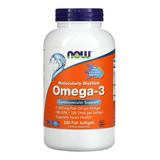 Ômega-3 1.000mg Now Foods 180/120 200caps Softgels Importado