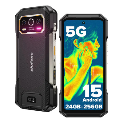 Celular Ulefone Armor 27t Pro Plus Camara Termografica Flir Dual Sim 5g 24gb Ram 256gb 10600mah Batería 50mp+64mp Cámara De Visión Nocturna Smartphone Negro