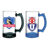 Shopero Vidrio Colo Colo- U De Chile 500ml Mug Cervecero Bar