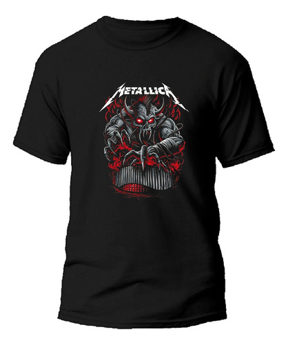 Remera Algodón Metallica Heavy Metal Rock Musica Bandas