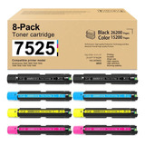 Toner Compatível P/ Xerox 7525/7535/7830/7845 (2bk+2c+2m+2y)