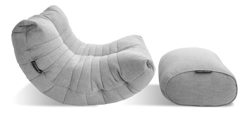 Acoustic Sofa Pouf + Apoyapiés Ambient Lounge Keystone Grey