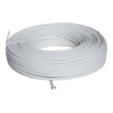 Fio Cordão Paralelo 2 X 1mm Branco Rolo C/ 50mts  