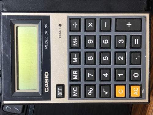 Calculadora Casio Financeira Antiga Fx-80