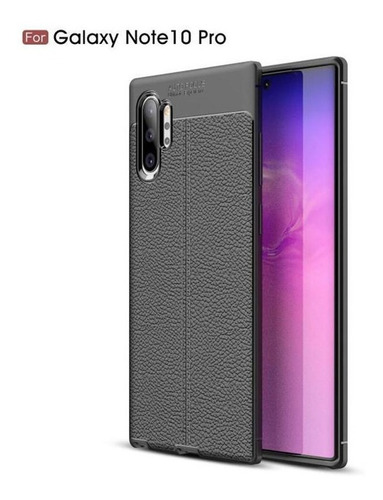 Funda A Prueba De Golpes Litchi Texture Tpu Para Galaxy A10s