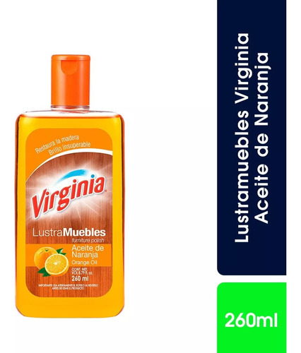 Lustramuebles Aceite De Naranja Virginia 260ml