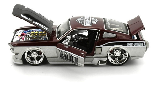 1967 Ford Mustang Gt Harley Davidson 1:24 Motormax 