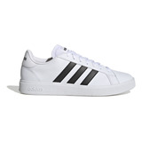 Tenis adidas Grand Court Blanco Con Cintas Para Caballero