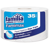 Papel Higiénico Famimax Blanco Hoja Triple X 35 Mts Familia 