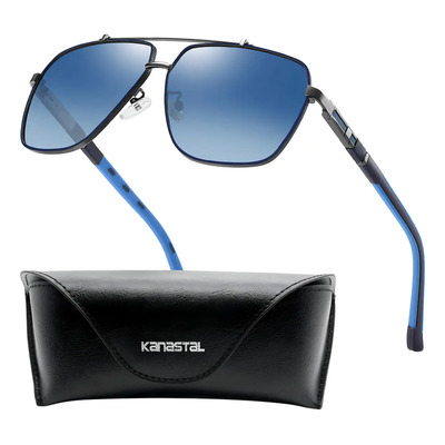 Lentes Sol Polarizados Unisex Kanastal Azul Degradado Proteccion UV TAC | Envío gratis