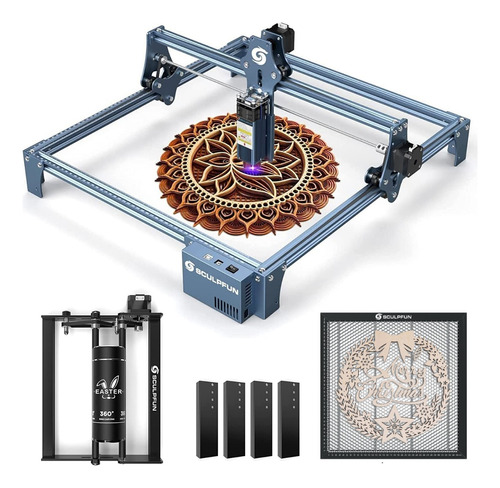 Máquina De Grabado Láser Sculpfun S9+rodillo+panel Honeycomb