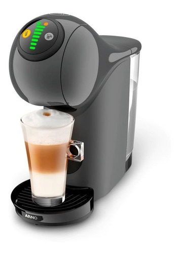 Cafeteira 220v Dolce Gusto Gênio S Básica Cinza E Grafite