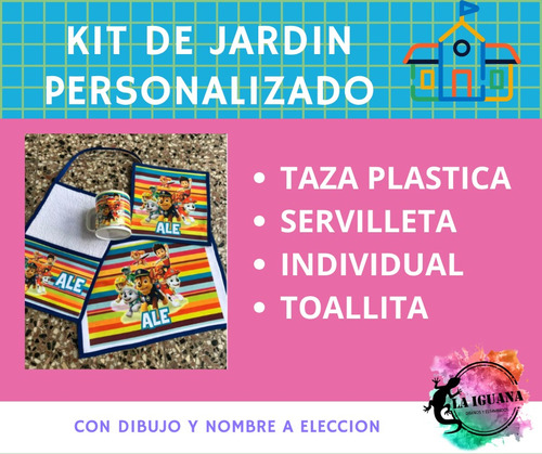 Kit De Jardin Individual Servilleta Toalla // Sin Taza