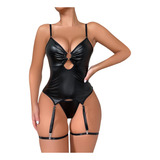 Ropa Interior Femenina Hollow Out Leather Temptation Cre