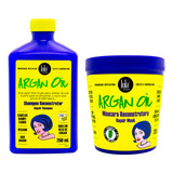 Lola Argan Oil Kit Reconstructor Shampoo Mascara Reparador 