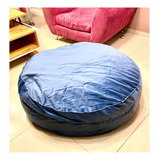 Sillon Puff Fiaca Pana 100x40 Cm Azul F022