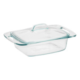 Cacerola De Vidrio Pyrex, Con Tapa De Vidrio, 1,88 Litros