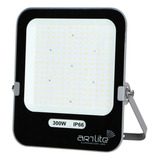 Reflector Led Smd Cuadrado Slim Are-025 300w Blanco Frío Color De La Carcasa Negro