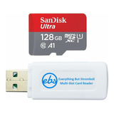 Sandisk Ultra - Tarjeta Micro Sd De 128 Gb Para Teléfono Móv