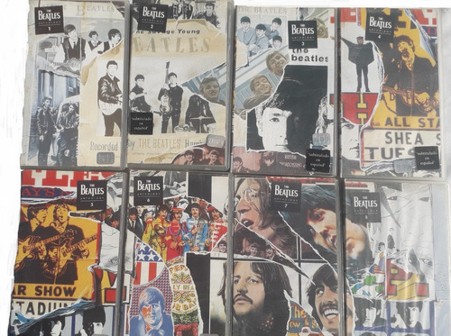 Lote X 8 Vhs Coleccion Completa Anthology Beatles Video
