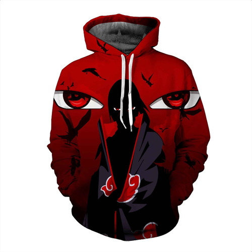 Di Naruto Uchiha Itachi Cosplay Camisa Entrenamiento1