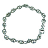 Elegante Pulsera De Plata Diseño Gucci - Joyería De Lujo!