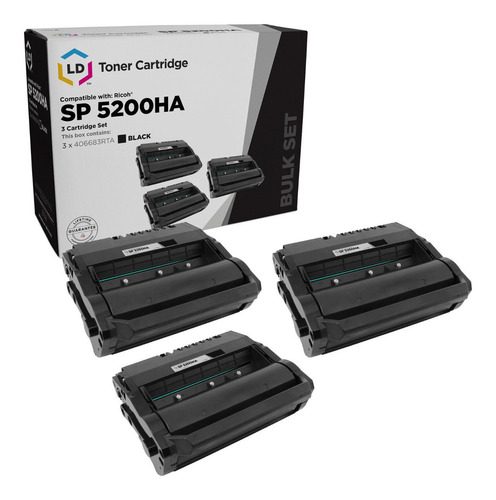 3 Toner Ricoh Aficio Sp5200 Sp5200dn Sp5200s Sp5210 Sp5210dn