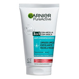 Garnier Pure Active Limpiador Facial 3 En 1 Con Arcilla 150g
