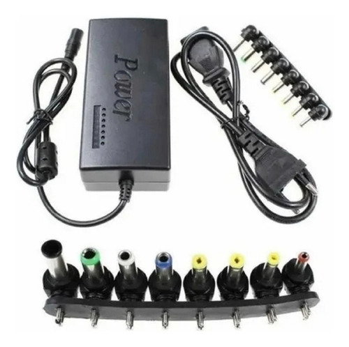 Cargador Universal Notebook Camaras 8 Adaptadores Diferentes