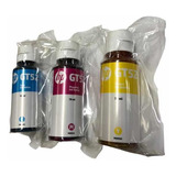 Kit De 3 Tintas Hp Gt52 Originales M, C, Y Sin Caja