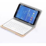 Cubierta Con Teclado Bluetooth Para Tablet 7'-8'universal C