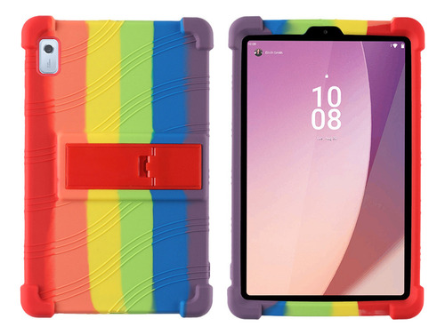 Para Lenovo Tab M9 2023 Funda De Silicona Con Soporte