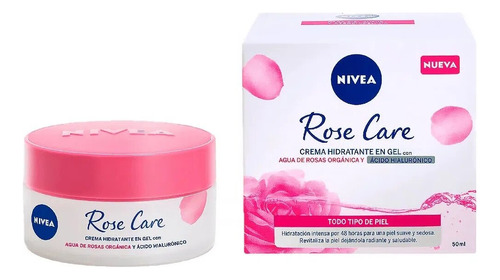 Crema Nivea Rose Care Hidratante En Gel Todo Tipo De Piel 