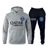 Conjunto Moletom Abrigo Psg 22/23 Paris Blusa+ Calça Futebol