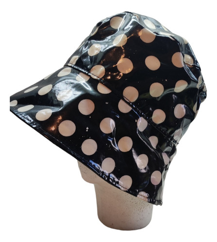 Gorro Casquete Lunares Impermeable Mujer Vintage Retro