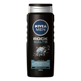  Nivea Men Rock Salts Jabón Líquido Corporal Antibacterial 500ml