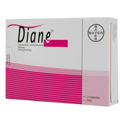 Diane 2\u002F0.035 Mg Caja C\u002F21 Tabletas - Bayer de méxico, s.a. de c.v. | Envío gratis