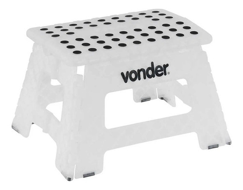 Banqueta Plástica Multiuso Dobrável 22cm 150kg Vonder Branco