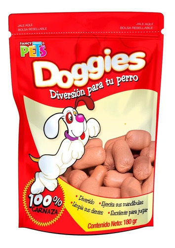 Carnaza Premios Para Perros Doggies Forma De Salchicha 180gr