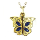 Colgante Mariposa Collar Mujer Hombre Cadena C Corazon