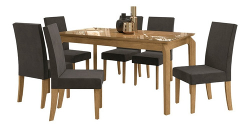 Juego De Comedor 6 Sillas Louro