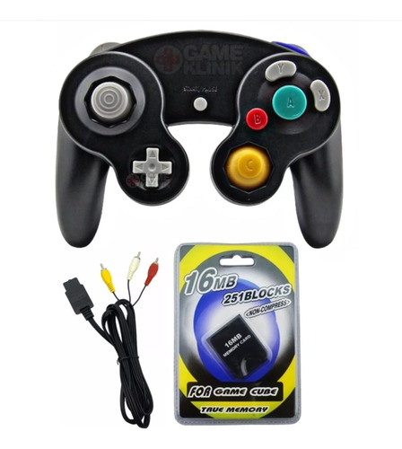 Control Compatible Con Gamecube + Memory Card + Cable Av