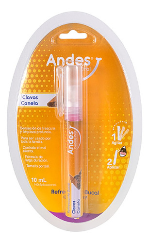 Refrescant Bucal Andes Clavos Canela 10 Ml